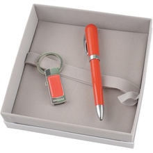 Набор Cacharel: флеш-карта USB 2.0 на 4 GB, шариковая ручка